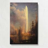 Old Faithful by Albert Bierstadt canvas print, front view