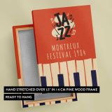 Montreux Jazz Festival 1984 Piano Keys canvas print, front and back view