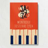 Montreux Jazz Festival 1984 Piano Keys canvas print, front view