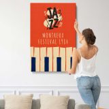 Montreux Jazz Festival 1984 Piano Keys canvas print, displayed on a wall
