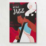 All That Jazz Singer in Red and Black canvas print, front view