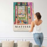 Open Window Harbour Exhibition Design by Henri Matisse canvas print, displayed on a wall
