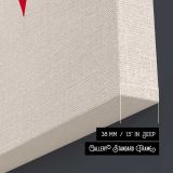 Good Food Good Mood Red Typography canvas print, canvas edge detail