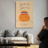 Roland Garros 1981 Hat Illustration canvas print, room display