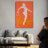 Roland Garros 1990 Tennis Player canvas print, room display
