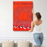 Roland Garros 1984 Tennis Court canvas print, displayed on a wall