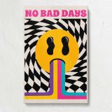 No Bad Days Rainbow Smile canvas print, front view