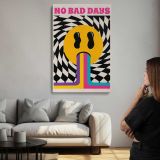 No Bad Days Rainbow Smile canvas print, room display