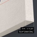 Wish List You You You Minimal Typography canvas print, canvas edge detail