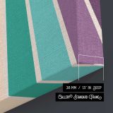 Retro Multicolour Stripes canvas print, canvas edge detail