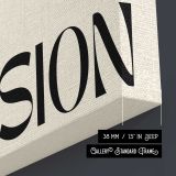 Illusion Pink Optical Waves canvas print, canvas edge detail