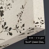 Autumn Flowers and Grasses canvas print, canvas edge detail