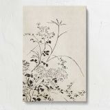 Autumn Flowers and Grasses canvas print, front view