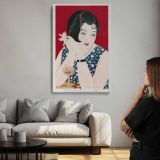 Modern Woman Japanese Ukiyo-e Portrait canvas print, room display
