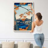 Maple Trees at Mama and Tekona Shrine canvas print, displayed on a wall