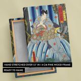 Japanese Magic Contest Scene canvas print, front and back view