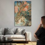 Watonai Capturing a Tiger by Utagawa Kunisada canvas print, room display