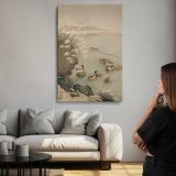 Mallard Ducks beside Pampas Grass by Ohara Koson canvas print, room display
