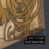 Job Art Nouveau Woman with Flowing Hair by Alphonse Mucha canvas print, canvas edge detail