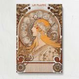 Zodiaque La Plume by Alphonse Mucha canvas print, front view