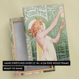Absinthe Robette by Privat Livemont canvas print, front and back view