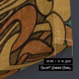 The Kiss Art Nouveau Embrace by Peter Behrens canvas print, canvas edge detail