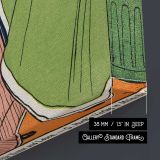 Jugend Floral Magazine Cover canvas print, canvas edge detail