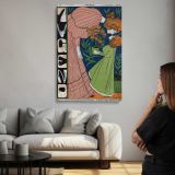 Jugend Floral Magazine Cover canvas print, room display
