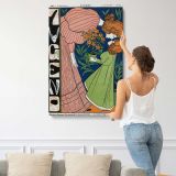 Jugend Floral Magazine Cover canvas print, displayed on a wall