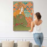 Jane from L'Estampe Moderne by Louis Rhead canvas print, displayed on a wall