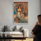Monaco Monte Carlo by Alphonse Mucha canvas print, room display