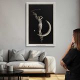 The Universal Favorite Crescent Moon Design canvas print, room display