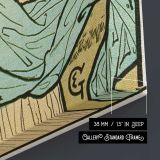 Grafton Galleries French Decorative Art Exhibition canvas print, canvas edge detail