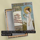 The New York Times Easter Design canvas print, front and back view