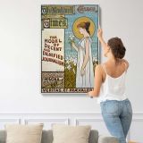 The New York Times Easter Design canvas print, displayed on a wall