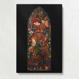 The Annunciation Arched Composition canvas print, front view