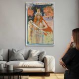 Brunnhild by Gaston Bussière canvas print, room display