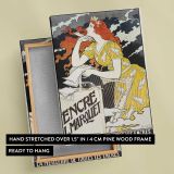 Encre L Marquet by Eugène Grasset canvas print, front and back view