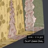 Cytises et Digitales Floral Woman canvas print, canvas edge detail