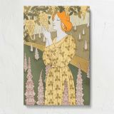 Cytises et Digitales Floral Woman canvas print, front view