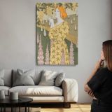 Cytises et Digitales Floral Woman canvas print, room display