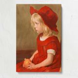 Fillette a l'Orange by Louise Breslau canvas print, front view
