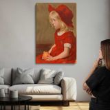 Fillette a l'Orange by Louise Breslau canvas print, room display