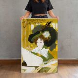 Lithographies Originales Woman in a Black Hat canvas print, held for scale