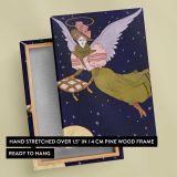 Vanity Fair Winged Figure canvas print, front and back view