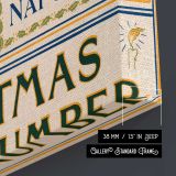 The Century Christmas Magazine Cover canvas print, canvas edge detail