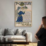 The Century Christmas Magazine Cover canvas print, room display