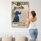 The Century Christmas Magazine Cover canvas print, displayed on a wall