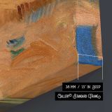 Hall of the Ambassadors Alhambra Granada by Joaquín Sorolla canvas print, canvas edge detail