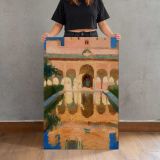 Hall of the Ambassadors Alhambra Granada by Joaquín Sorolla canvas print, held for scale